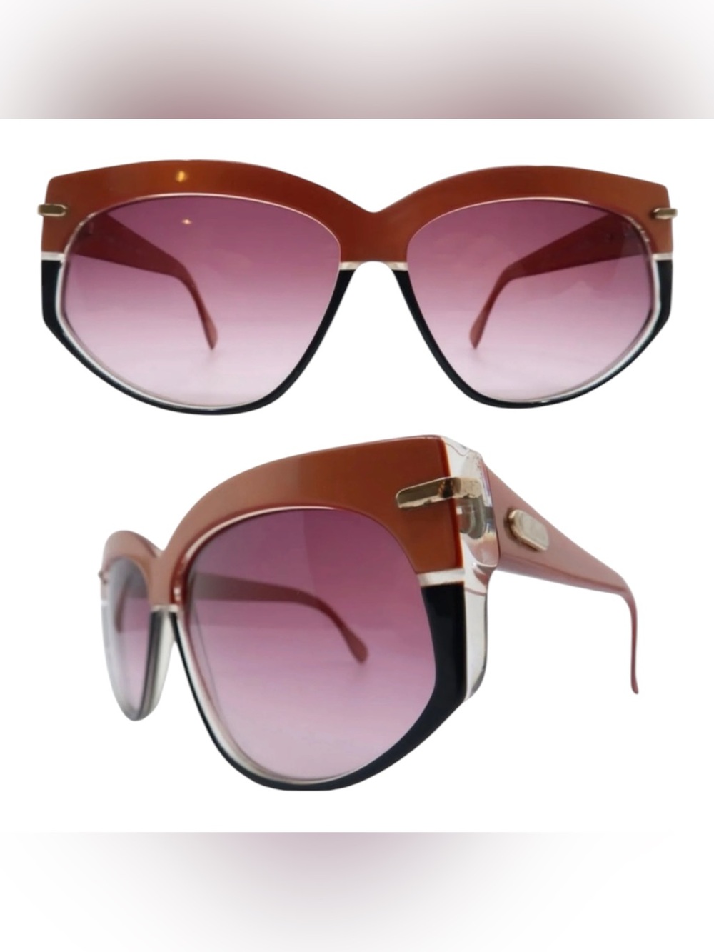 Vintage 70s Silhouette Sunglasses, Mod 3081, Angular Sunglasses, Made in Austria